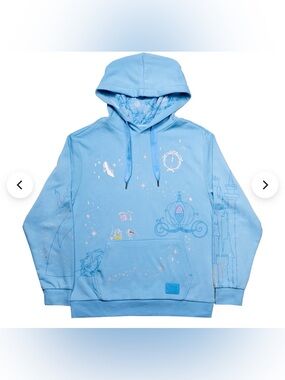NWT Loungefly Disney Cinderella 75th Anniversary unisex hoodie size 3X